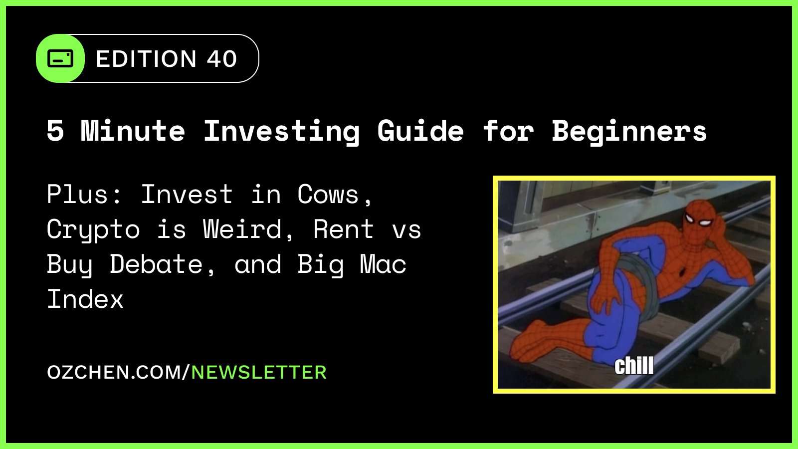 Edition 40 personal finance newsletter for beginner investors