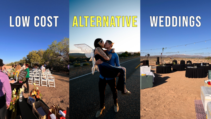 alternative low cost diy wedding