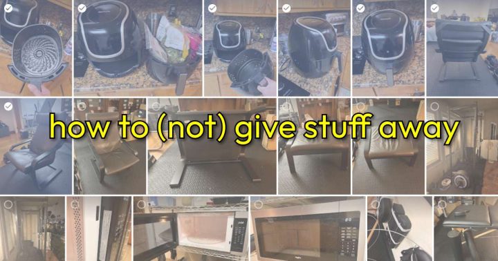 how to give stuff away (or not)